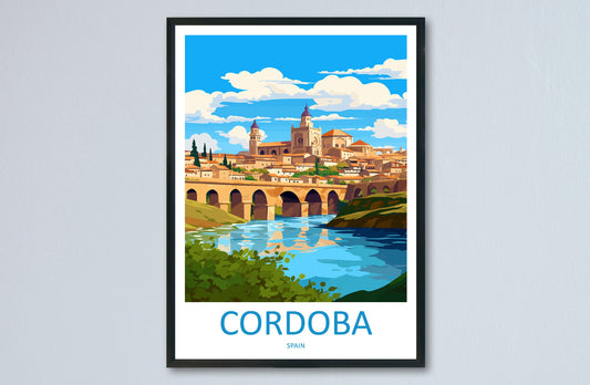 Cordoba Travel Print Wall Art Cordoba Wall Hanging Home Décor Cordoba Gift Art Lovers Spain Art Lover Gift Cordoba Wall Décor Cordoba Art
