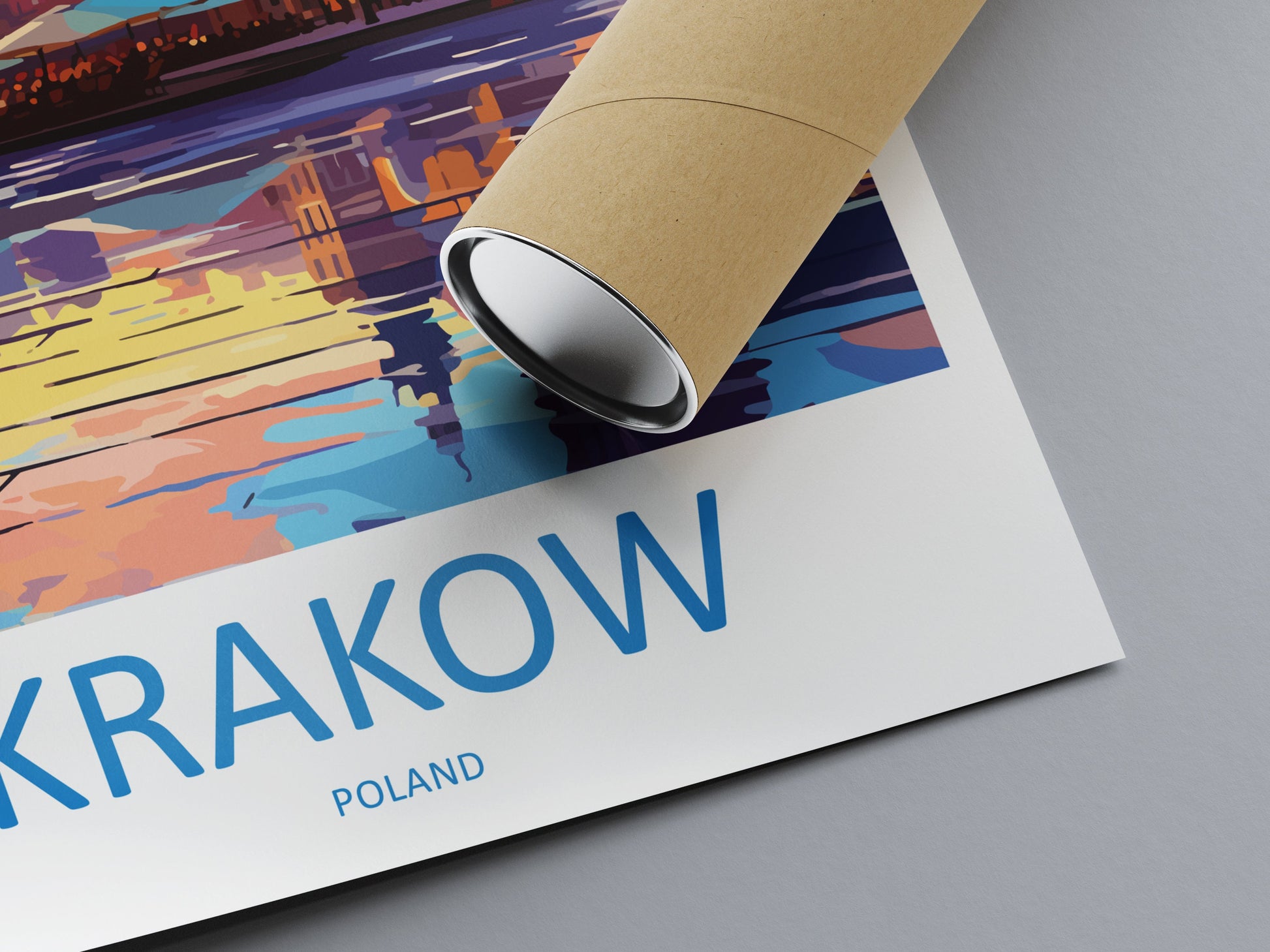 Krakow Travel Print Wall Art Krakow Wall Hanging Home Décor Krakow Gift Art Lovers Poland Art Lover Gift Krakow Travel Wall Art