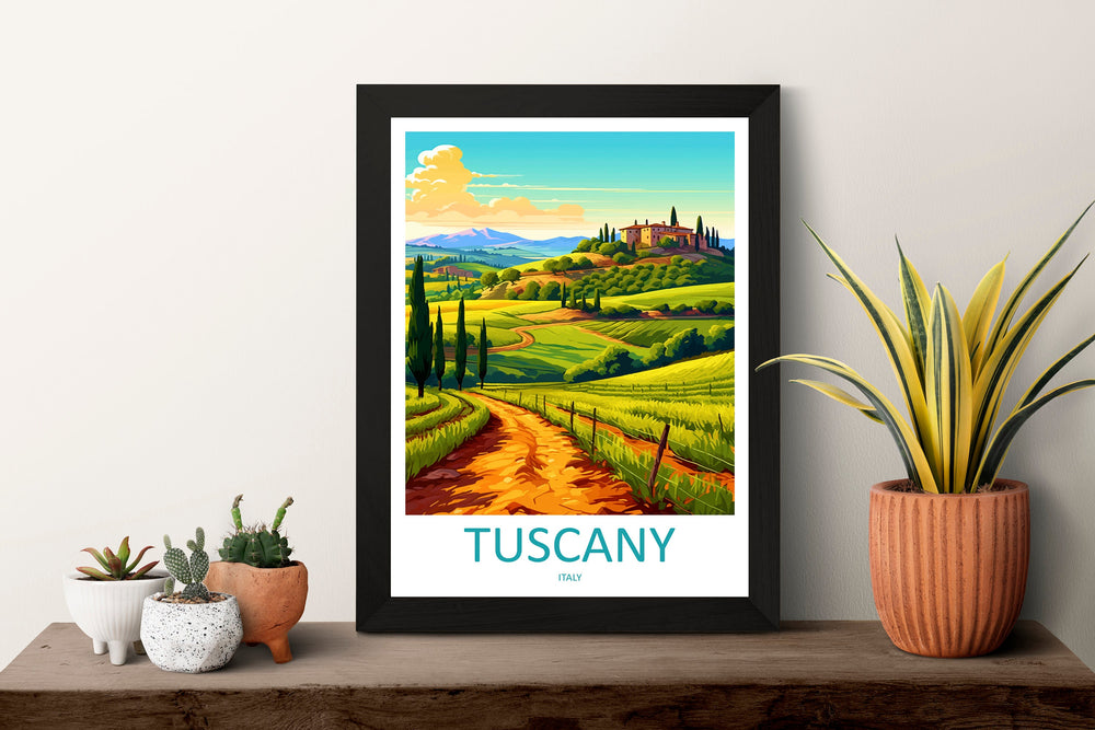 Tuscany Travel Print Wall Art Tuscany Italy Wall Hanging Home Decoration Tuscany Gift Art Lovers Wall Art Print Tuscany Italy Art Tuscany