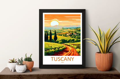 Tuscany Travel Print Wall Art Tuscany Italy Wall Hanging Home Decoration Tuscany Gift Art Lovers Wall Art Print Tuscany Italy Art Tuscany