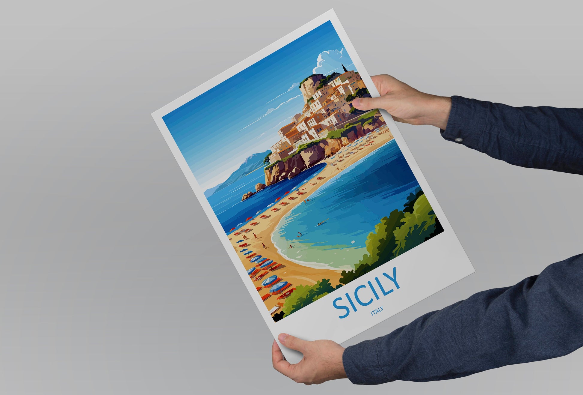 Sicily Travel Print Wall Art Sicily Italy Wall Hanging Home Decoration Sicily Gift Art Lovers Wall Art Print Sicily Italy Art Sicily Poster