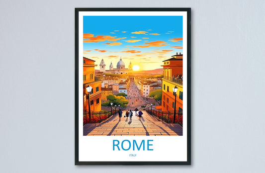 Rome Travel Print Wall Art Rome Wall Hanging Home Décor Rome Gift Art Lovers Italy Art Lover Gift Rome Print Italy Wall Art Decor