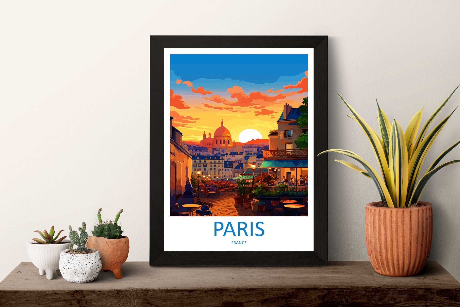 Paris Travel Print Wall Art Paris Wall Hanging Home Décor Paris Gift Art Lovers France Art Lover Gift Paris Print France Wall Art Décor