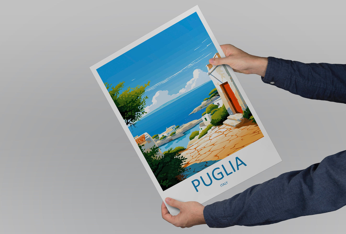 Puglia Travel Print Wall Art Puglia Italy Wall Hanging Home Decor Puglia Gift Art Lovers Wall Art Print Puglia Italy