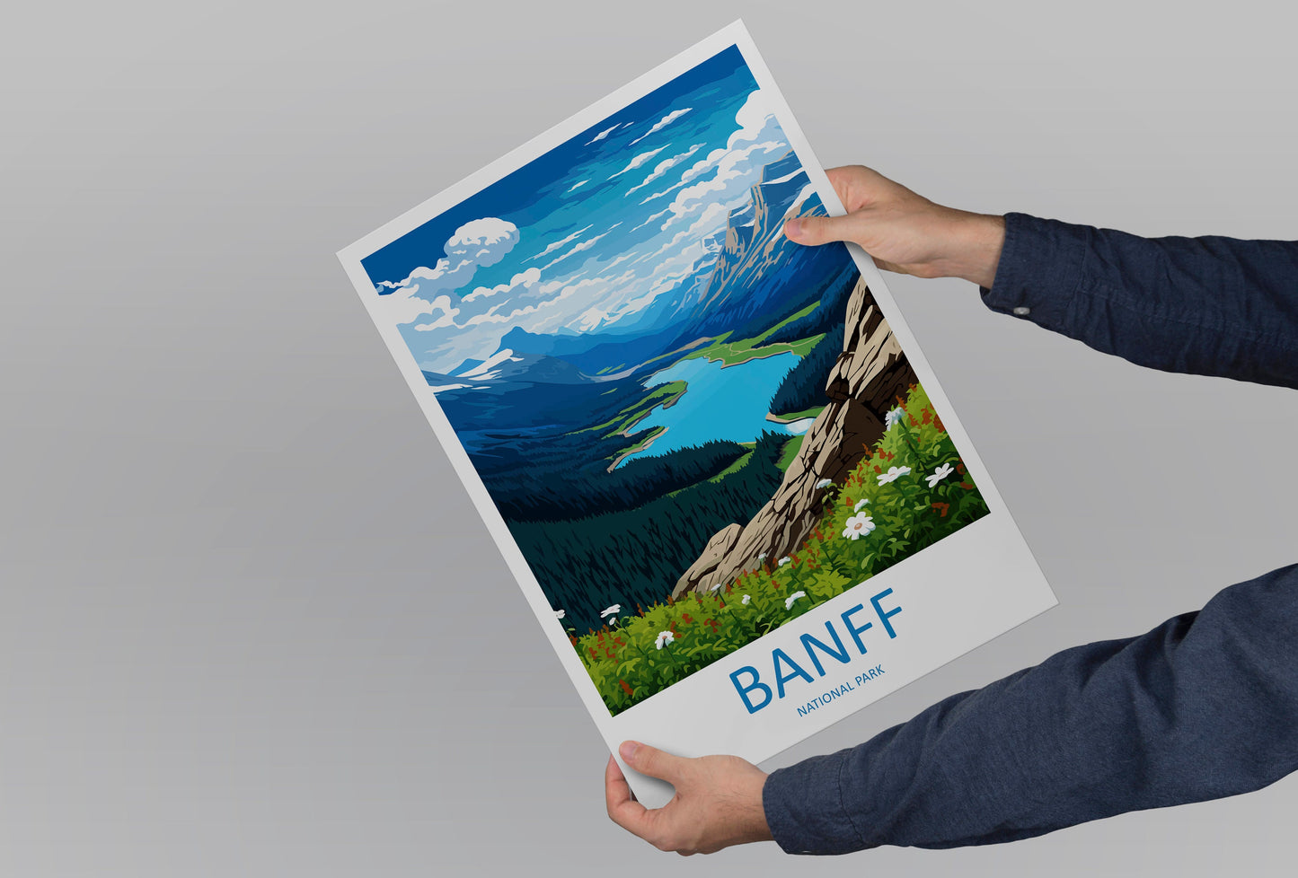 Banff National Park Travel Print Wall Art Banff Wall Hanging Home Décor Banff Gift Art Lovers Canada Art Lover Gift