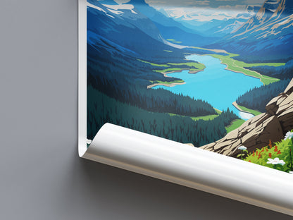 Banff National Park Travel Print Wall Art Banff Wall Hanging Home Décor Banff Gift Art Lovers Canada Art Lover Gift