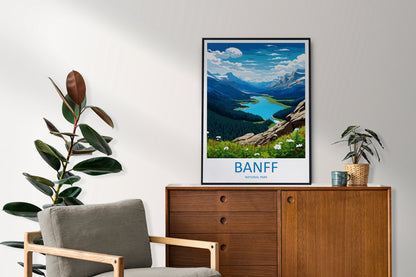 Banff National Park Travel Print Wall Art Banff Wall Hanging Home Décor Banff Gift Art Lovers Canada Art Lover Gift