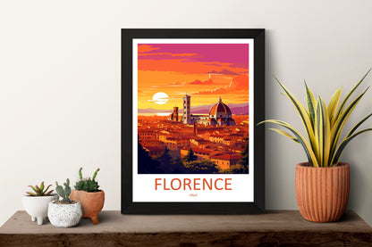 Florence Travel Print Wall Art Florence Italy Wall Hanging Home Decoration Florence Gift Art Lovers Wall Art Print Florence Italy Wall Print