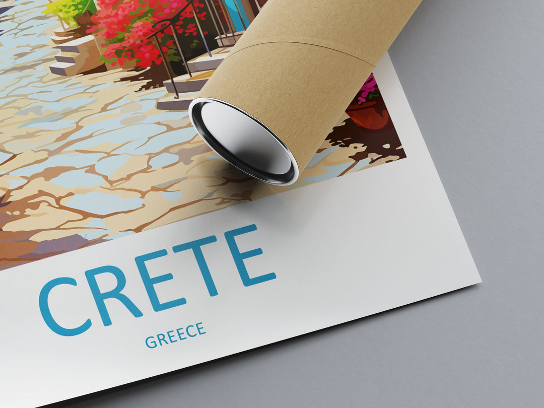 Crete Travel Print Wall Art Crete Greece Wall Hanging Home Decoration Crete Gift Art Lovers Wall Art Print Crete Wall Décor Greece Poster
