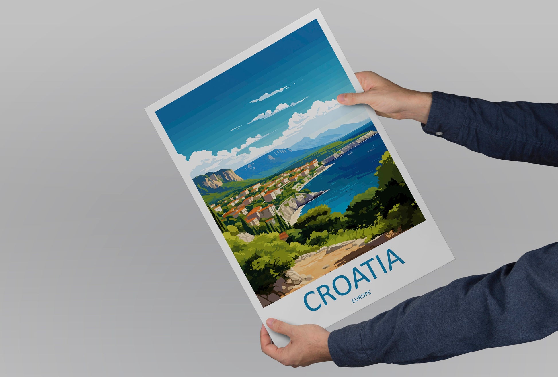 Croatia Travel Print Wall Art Croatia Wall Hanging Home Décor Croatia Gift Art Lovers Croatia Art Lover Gift Croatia Poster