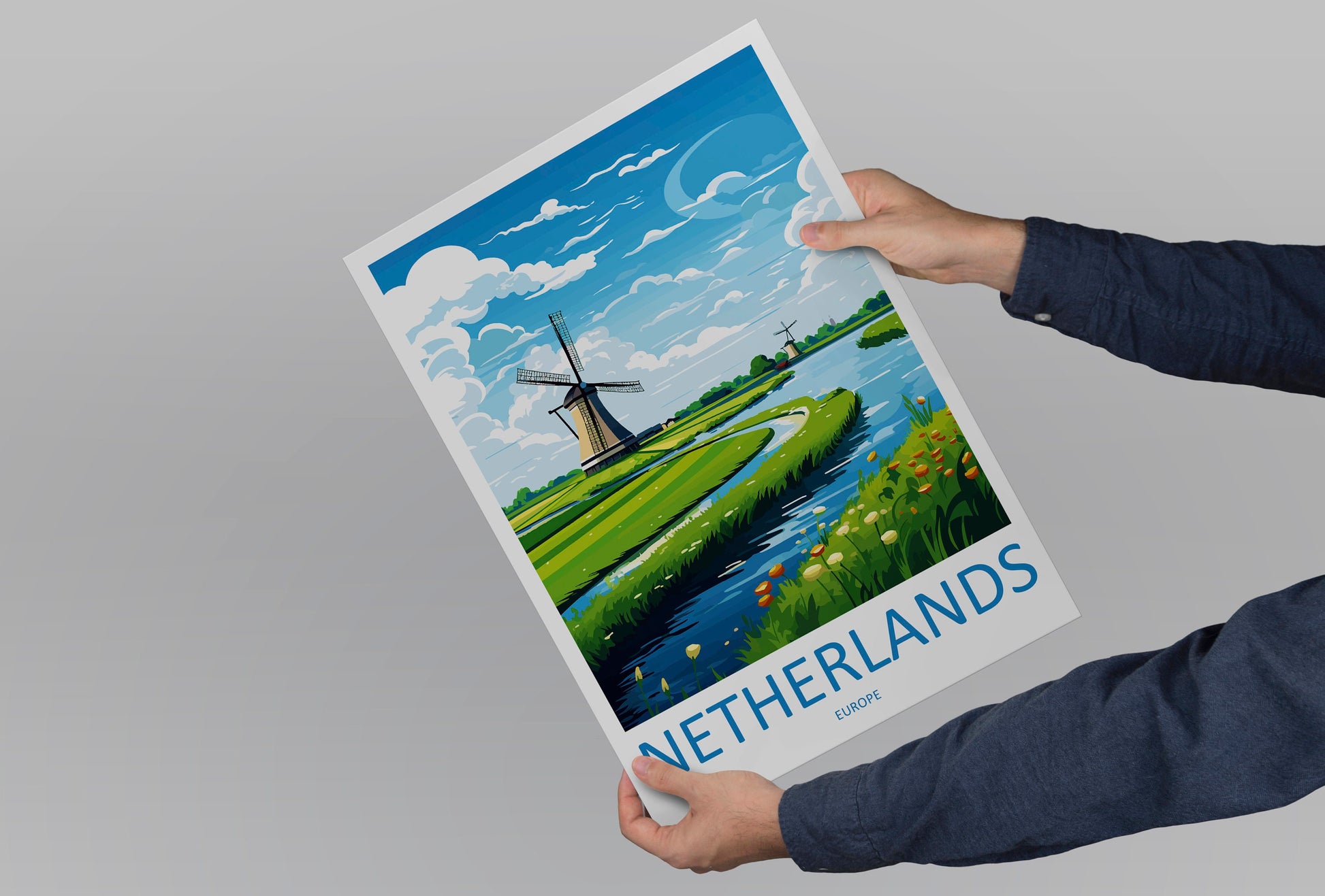 Netherlands Travel Print Wall Art Netherlands Wall Hanging Home Décor Netherlands Gift Art Lovers Netherlands Art Lover Gift Netherlands
