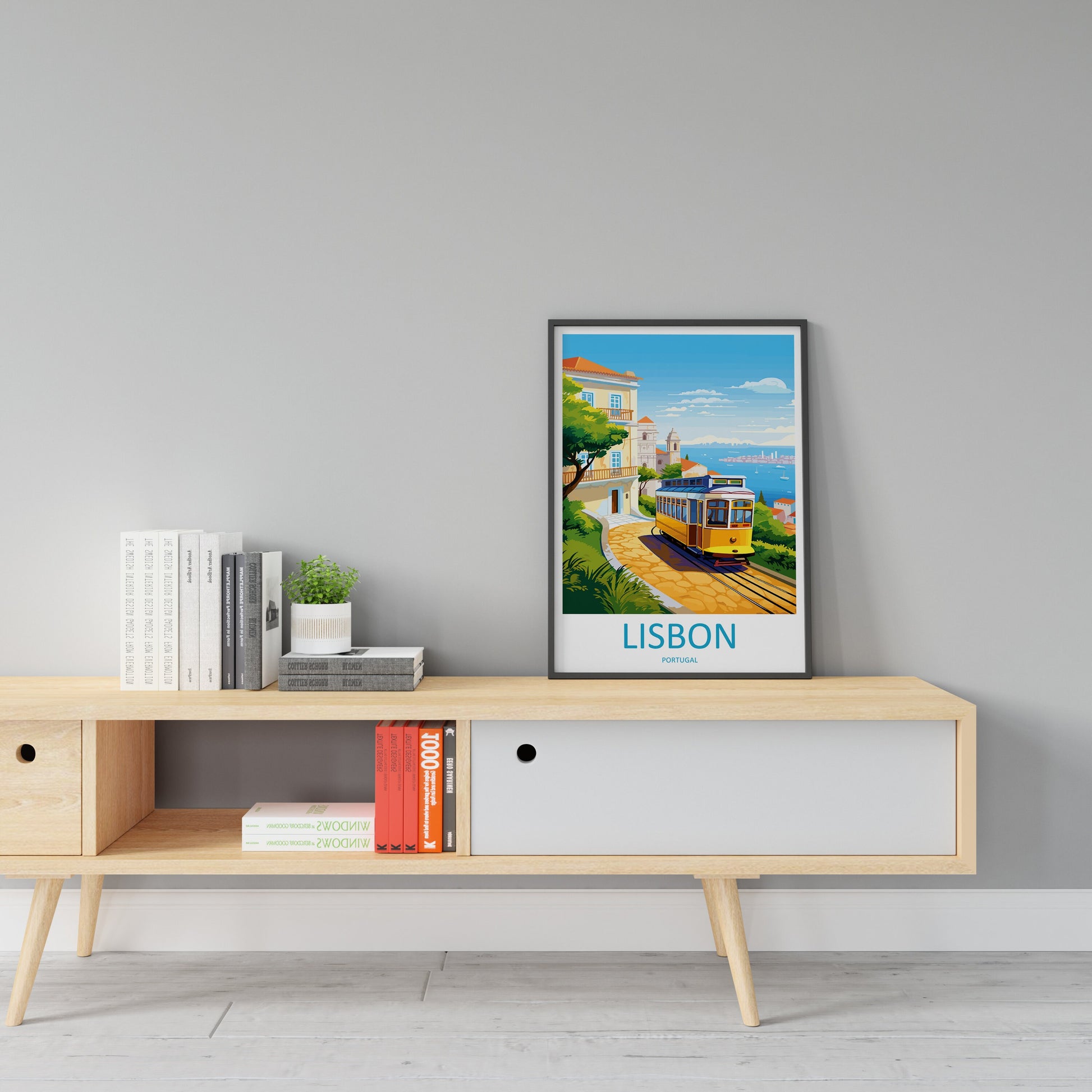 Lisbon Travel Print Wall Art Lisbon Wall Hanging Home Décor Lisbon Gift Art Lovers Portugal Art Lover Gift Lisbon Poster