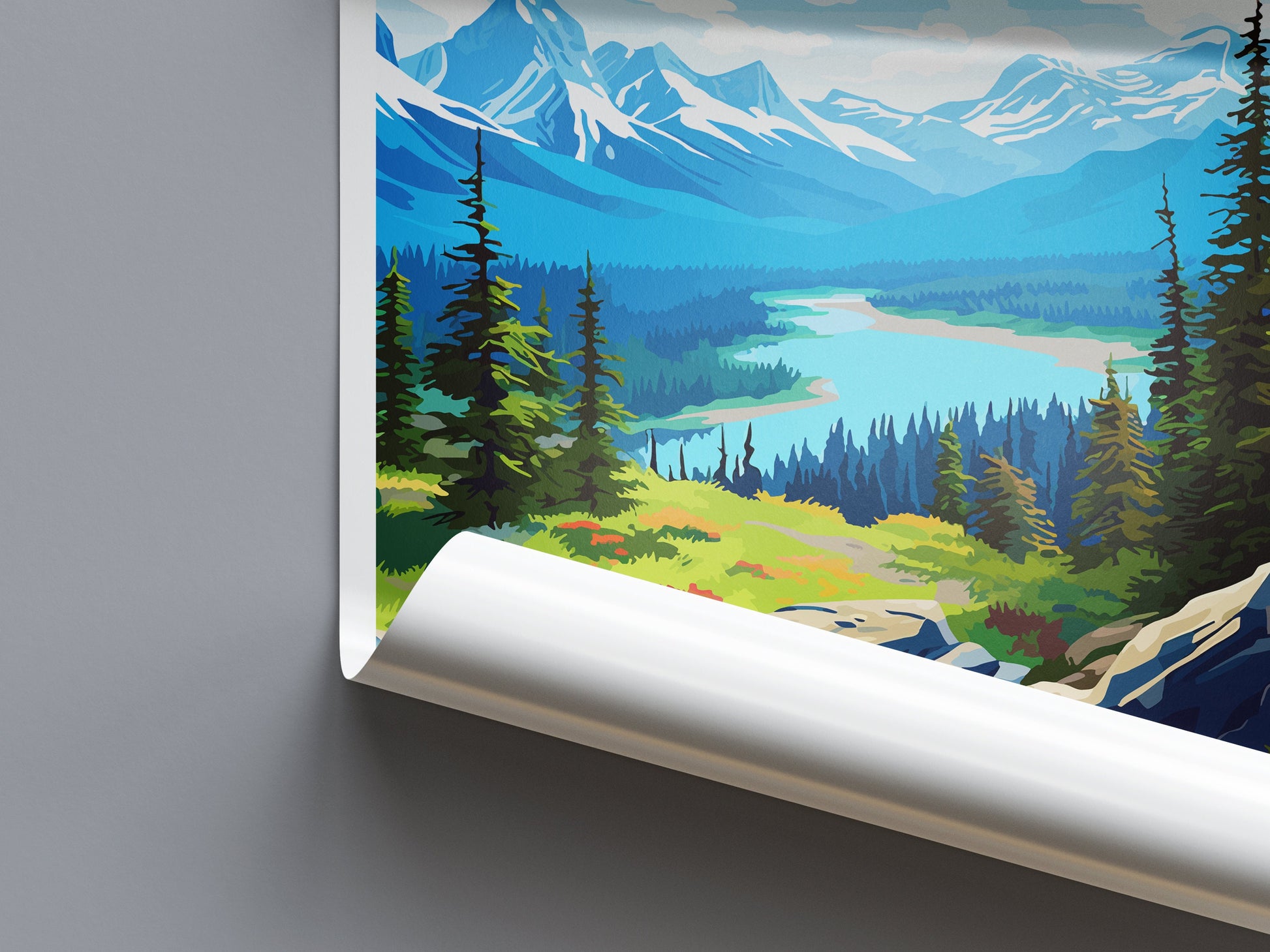 Jasper National Park Travel Print Wall Art Jasper National Park Wall Hanging Home Décor Jasper National Park Gift Art Lovers Canada Art Gift