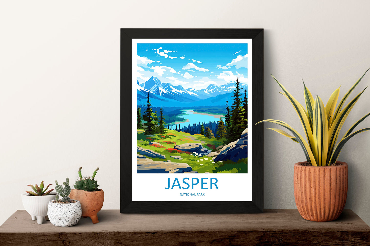 Jasper National Park Travel Print Wall Art Jasper National Park Wall Hanging Home Décor Jasper National Park Gift Art Lovers Canada Art Gift