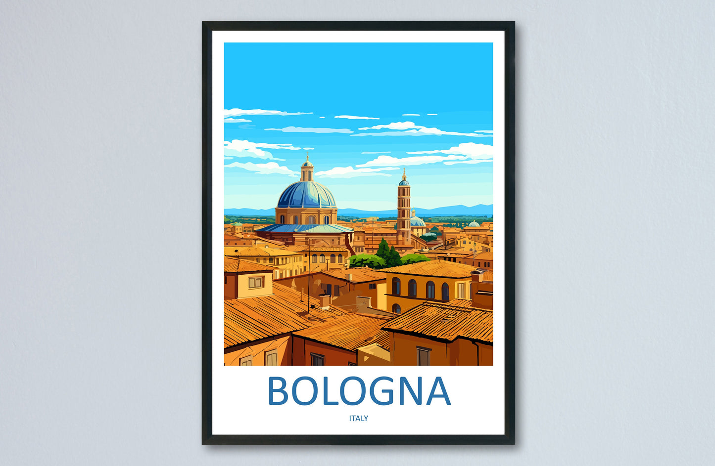 Bologna Travel Print Wall Art Bologna Wall Hanging Home Decoration Bologna Gift Art Lovers Wall Art Print Art Bologna Travel Print Italy Art
