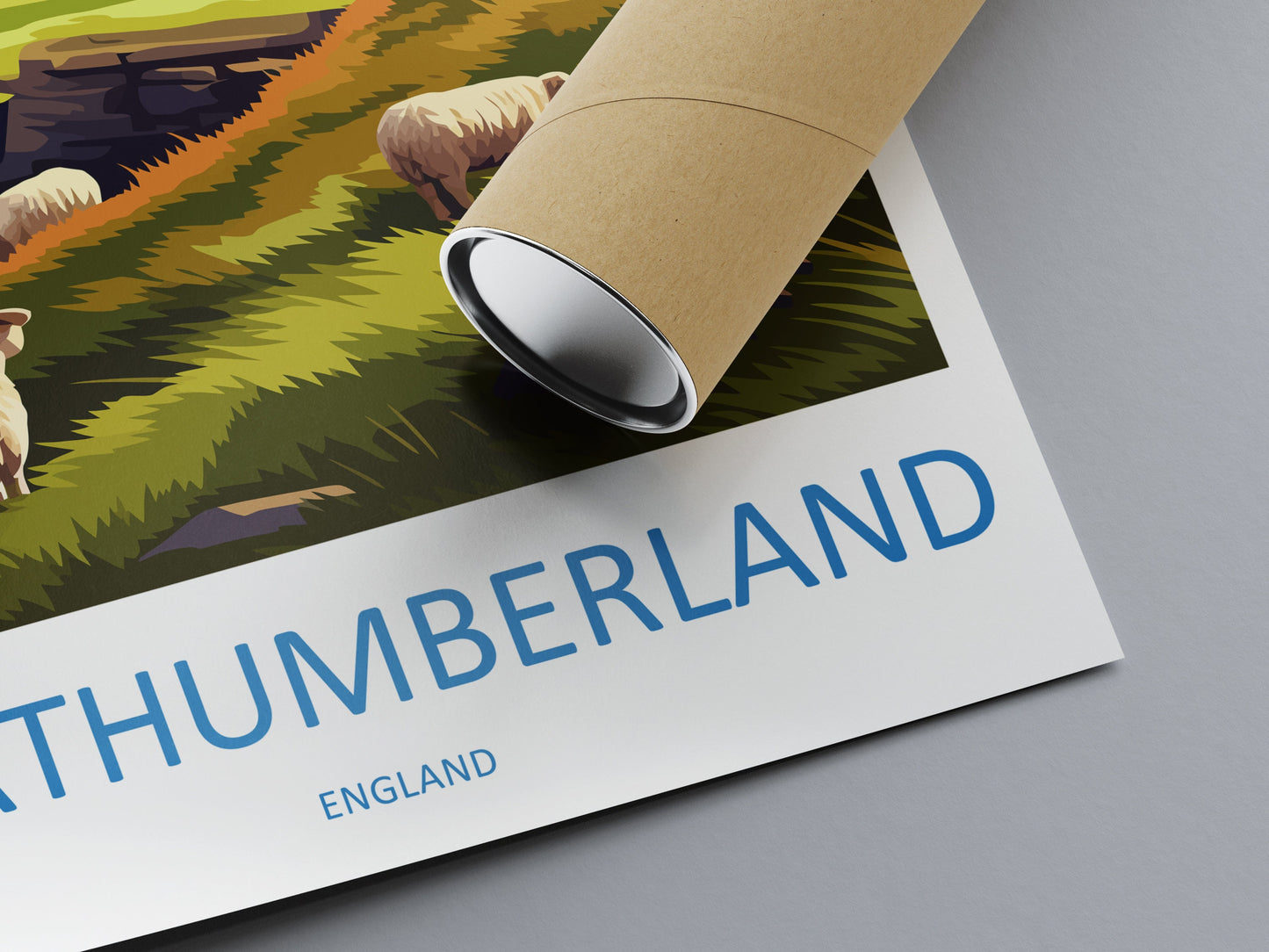 Northumberland Travel Print Wall Art Northumberland Wall Hanging Home Decor National Park Gift Northumberland Lovers National Park Wall Art