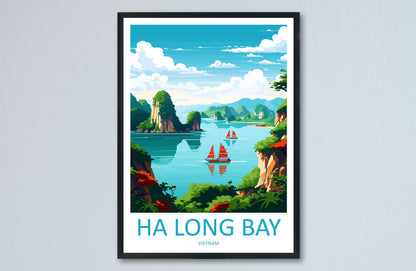 Ha Long Bay Travel Print Wall Art Ha Long Bay Wall Hanging Home Décor Ha Long Bay Gift Art Lovers Vietnam Art Lover Gift Ha Long Bay islands