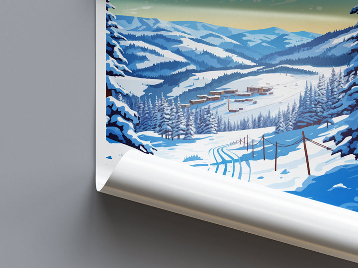 Deer Valley Travel Print Wall Art Deer Valley Wall Hanging Home Décor Deer Valley Art Lovers Utah Art Lover Gift