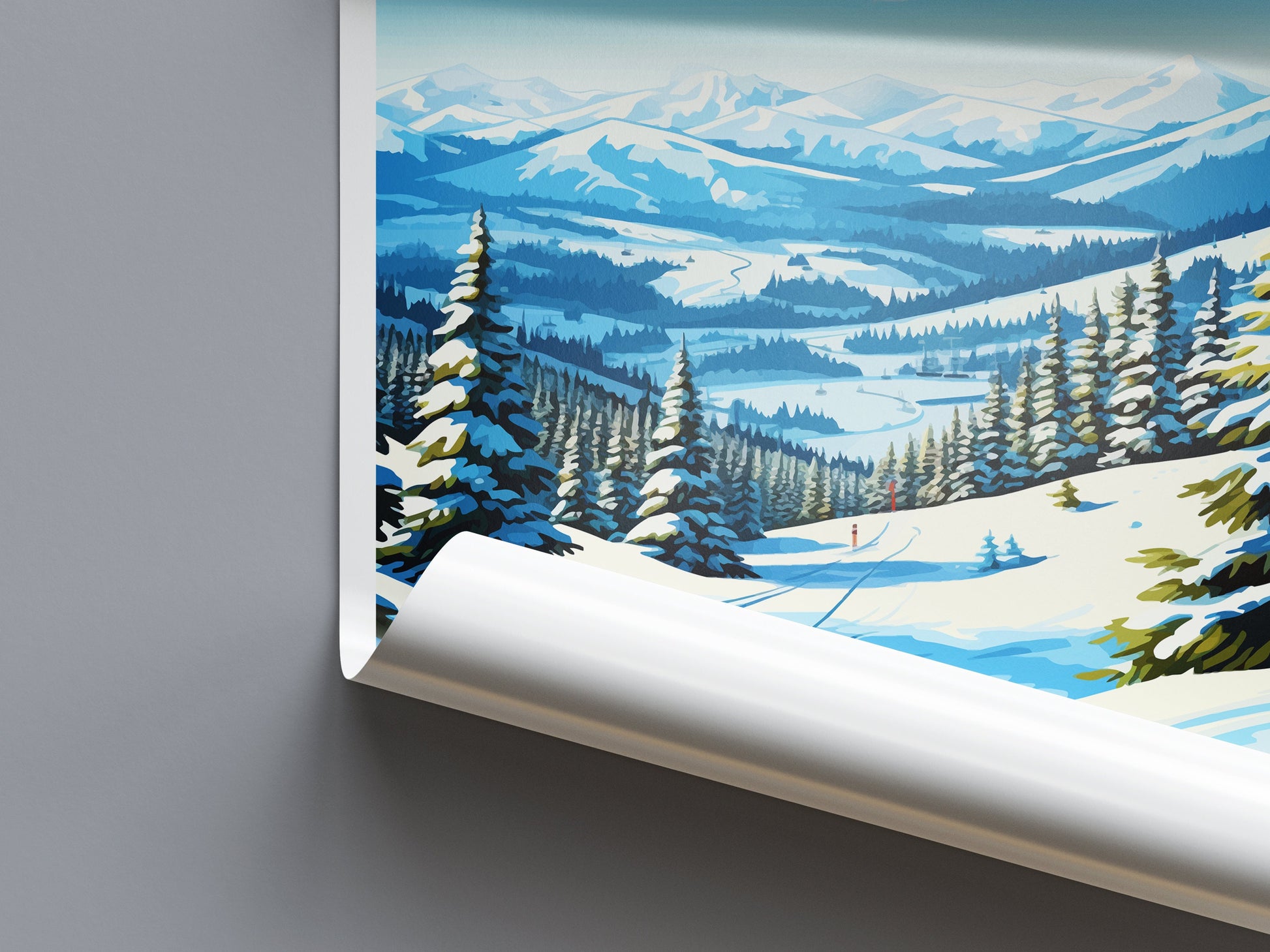 Deer Valley Travel Print Wall Art Deer Valley Wall Hanging Home Décor Deer Valley Art Lovers Utah Art Lover Gift