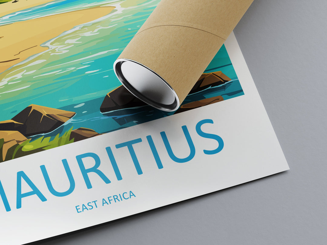 Mauritius Travel Print Wall Art Mauritius Wall Hanging Home Décor Mauritius Gift Art Lovers East Africa Art Lover Gift Mauritius Gift