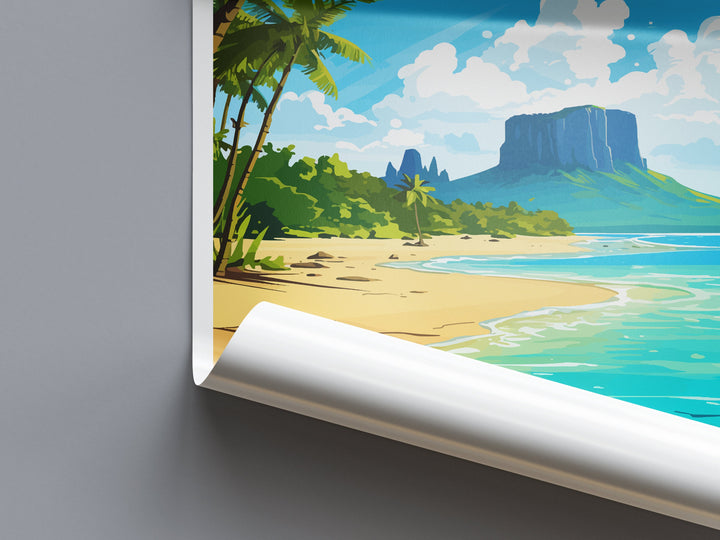 Mauritius Travel Print Wall Art Mauritius Wall Hanging Home Décor Mauritius Gift Art Lovers East Africa Art Lover Gift Mauritius Gift