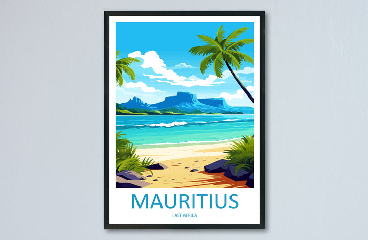 Mauritius Travel Print Wall Art Mauritius Wall Hanging Home Décor Mauritius Gift Art Lovers East Africa Art Lover Gift Mauritius Gift