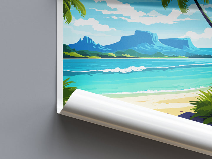 Mauritius Travel Print Wall Art Mauritius Wall Hanging Home Décor Mauritius Gift Art Lovers East Africa Art Lover Gift Mauritius Gift