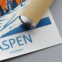 Aspen Travel Print Wall Art Aspen Wall Hanging Home Décor Aspen Gift Art Lovers Ski Art Lover Gift Aspen Print Skiing Aspen Ski Art Poster