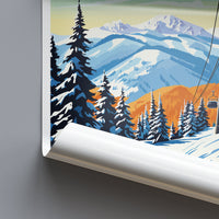 Aspen Travel Print Wall Art Aspen Wall Hanging Home Décor Aspen Gift Art Lovers Ski Art Lover Gift Aspen Print Skiing Aspen Ski Art Poster