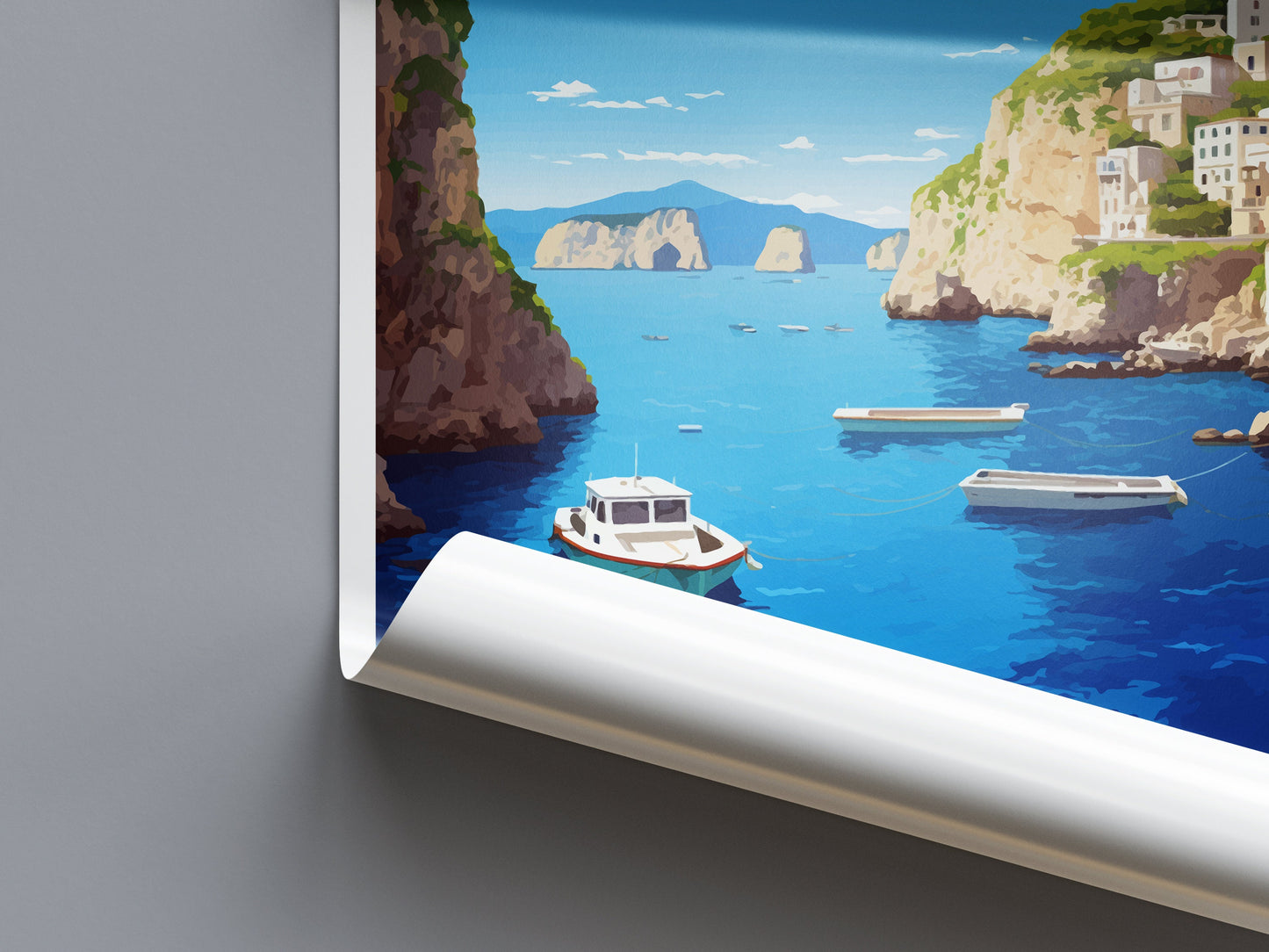 Capri Travel Print Wall Art Capri Italy Wall Hanging Home Decoration Capri Gift Art Lovers Wall Art Print Capri Italy Art Capri Art Print