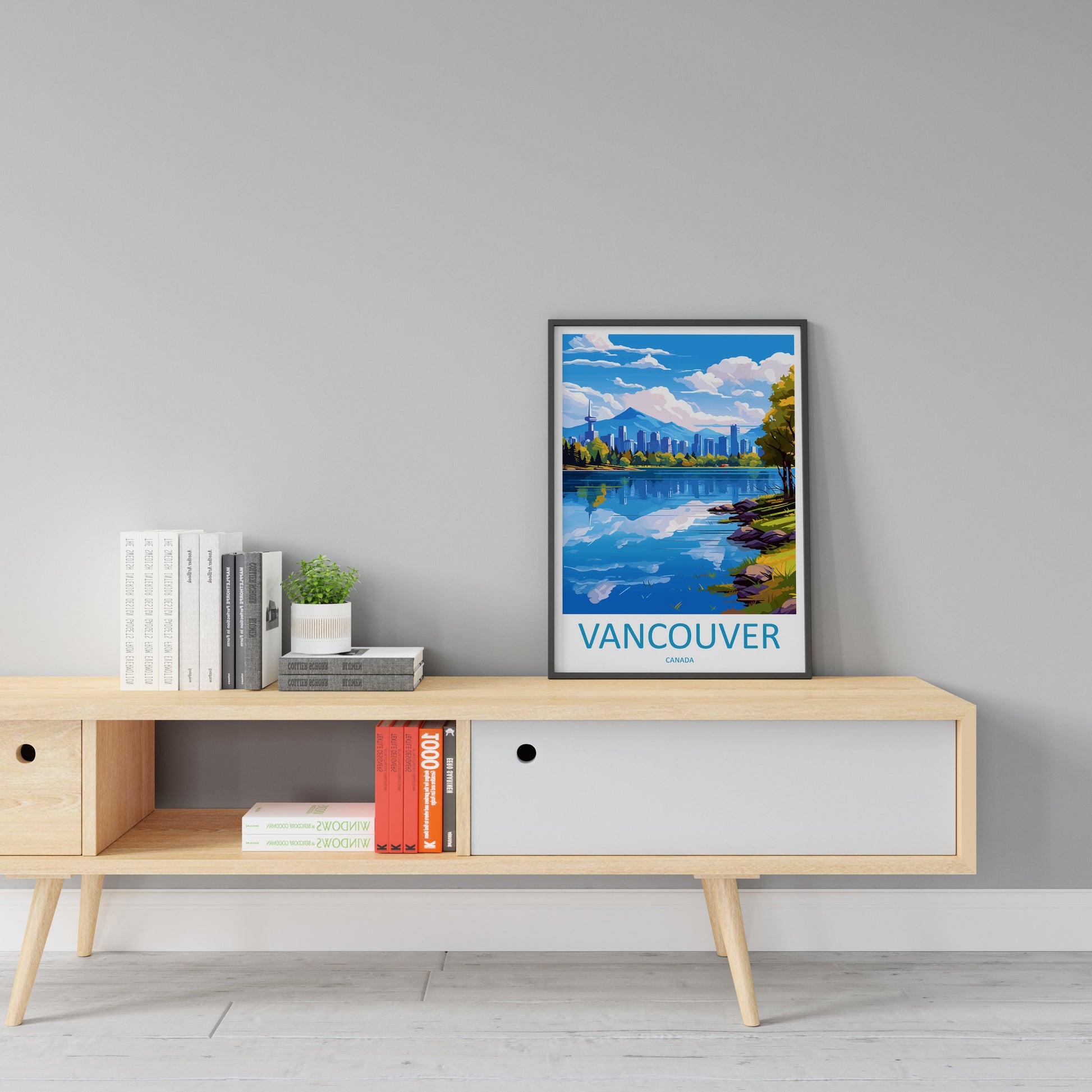 Vancouver Travel Print Wall Art Vancouver Wall Hanging Home Décor Vancouver Gift Art Lovers Canada Art Lover Gift Vancouver Gift