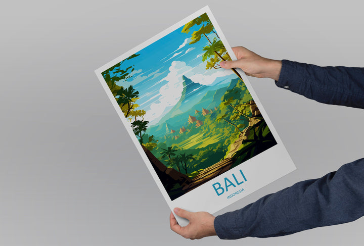 Bali Travel Print Wall Art Bali Wall Hanging Home Décor Bali Gift Art Lovers Indonesia Art Lover Gift Bali Travel Art Poster