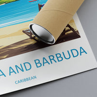 Antigua and Barbuda Travel Print Wall Art Antigua and Barbuda Wall Hanging Home Décor Antigua and Barbuda Gift Art Lovers Wall Art Caribbean