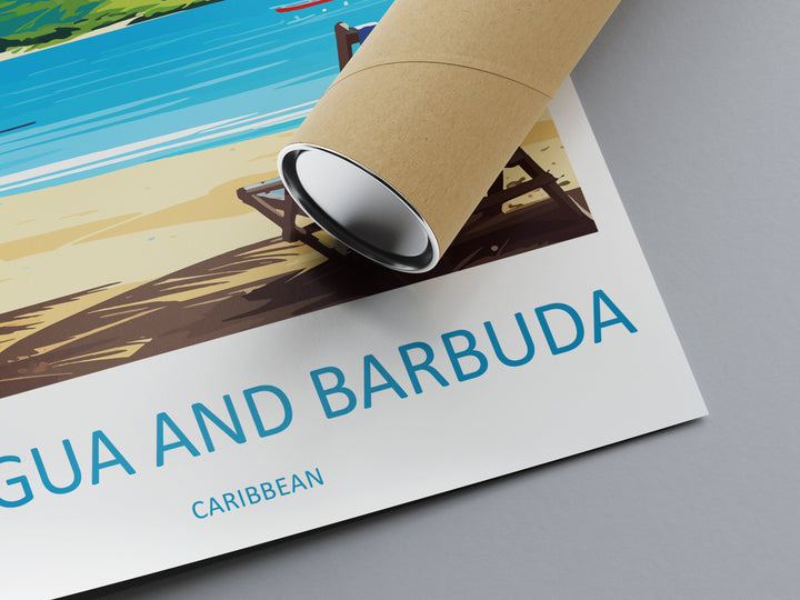 Antigua and Barbuda Travel Print Wall Art Antigua and Barbuda Wall Hanging Home Décor Antigua and Barbuda Gift Art Lovers Wall Art Caribbean