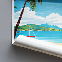 Antigua and Barbuda Travel Print Wall Art Antigua and Barbuda Wall Hanging Home Décor Antigua and Barbuda Gift Art Lovers Wall Art Caribbean