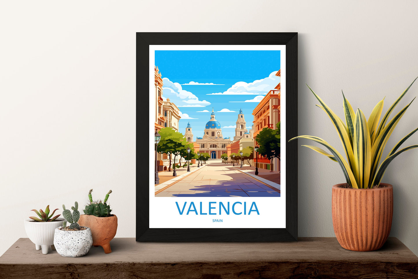 Valencia Travel Print Wall Art Valencia Wall Hanging Home Décor Valencia Gift Art Lovers Spain Art Lover Gift Valencia Print Spain Wall Art