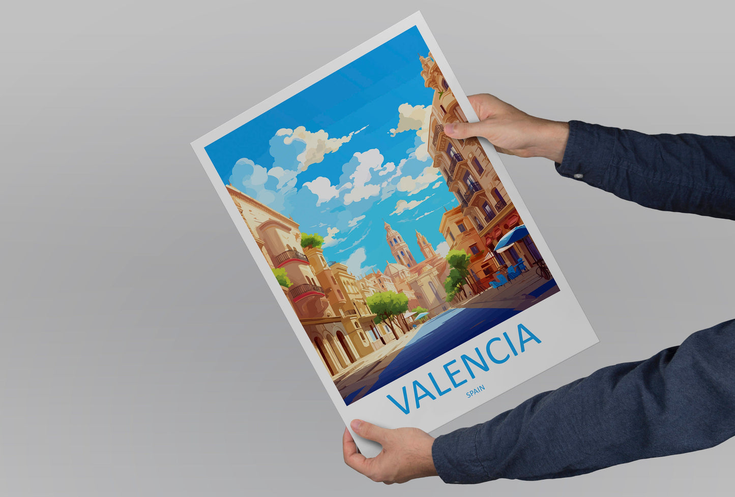 Valencia Travel Print Wall Art Valencia Wall Hanging Home Décor Valencia Gift Art Lovers Spain Art Lover Gift Valencia Print Spain Wall Art