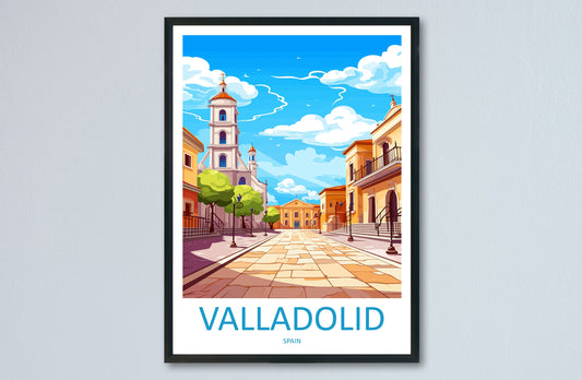 Valladolid Travel Print Wall Art Valladolid Wall Hanging Home Décor Valladolid Gift Art Lovers Spain Art Lover Gift Valladolid Print Spain