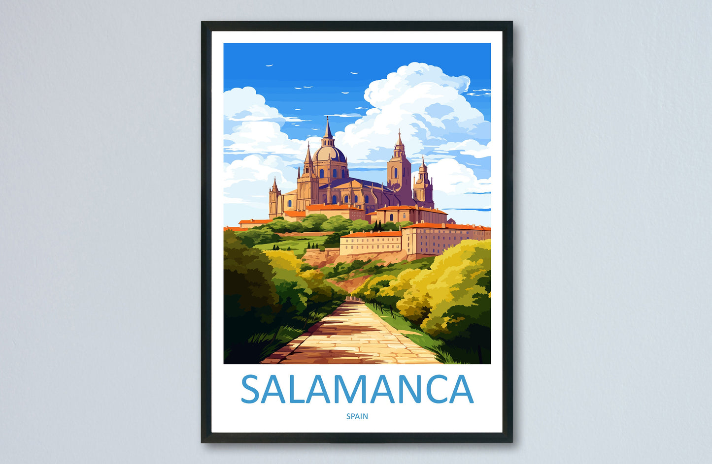 Salamanca Travel Print Wall Art Salamanca Wall Hanging Home Décor Salamanca Gift Art Lovers Spain Art Lover Gift Salamanca Print Spain Art