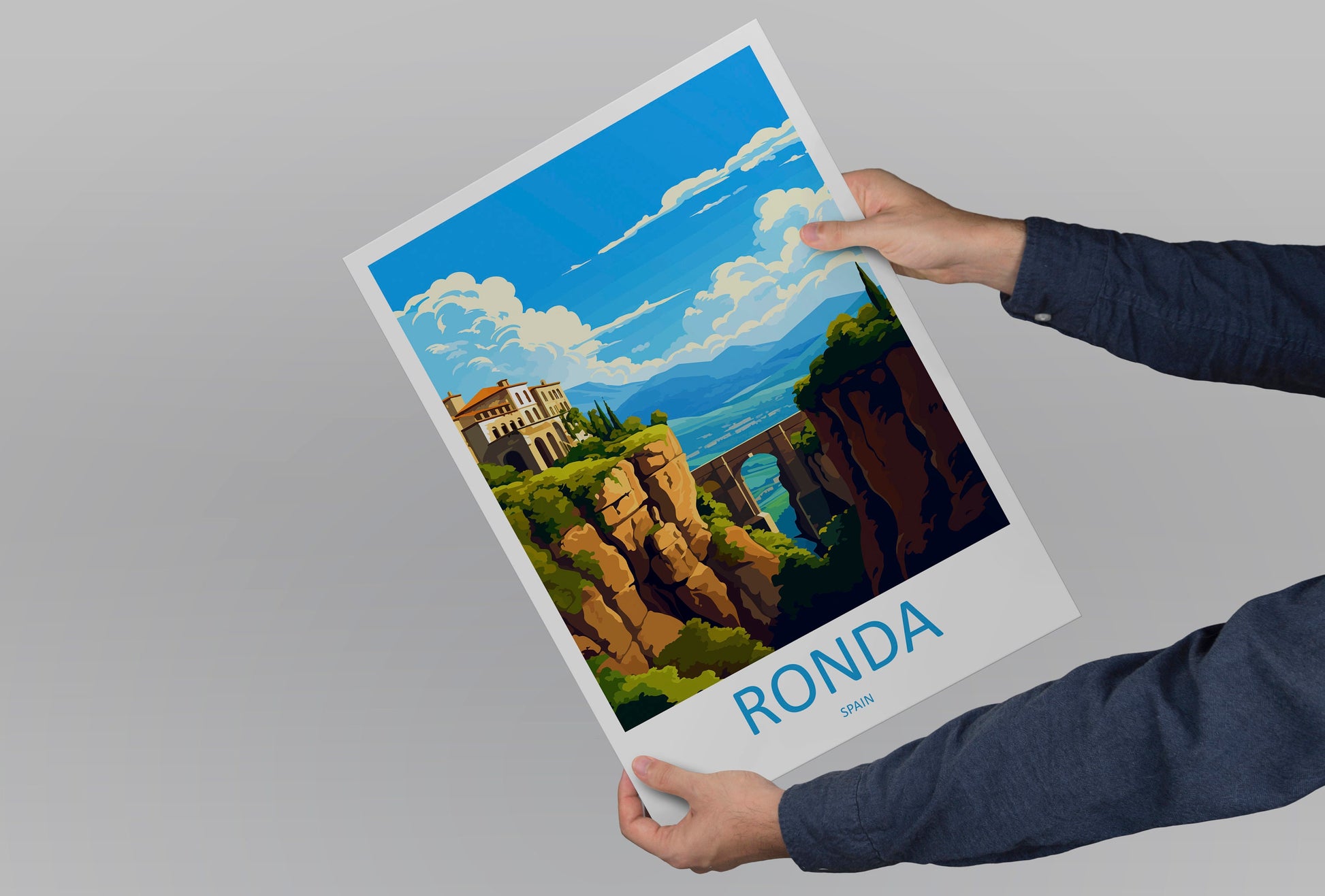 Ronda Travel Print Wall Art Ronda Wall Hanging Home Décor Ronda Gift Art Lovers Spain Art Lover Gift Ronda Print Spain Wall Art