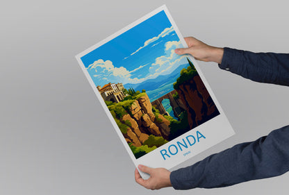 Ronda Travel Print Wall Art Ronda Wall Hanging Home Décor Ronda Gift Art Lovers Spain Art Lover Gift Ronda Print Spain Wall Art