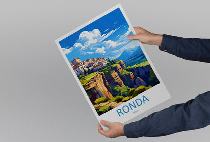 Ronda Travel Print Wall Art Ronda Wall Hanging Home Décor Ronda Gift Art Lovers Spain Art Lover Gift Ronda Print Spain Wall Art