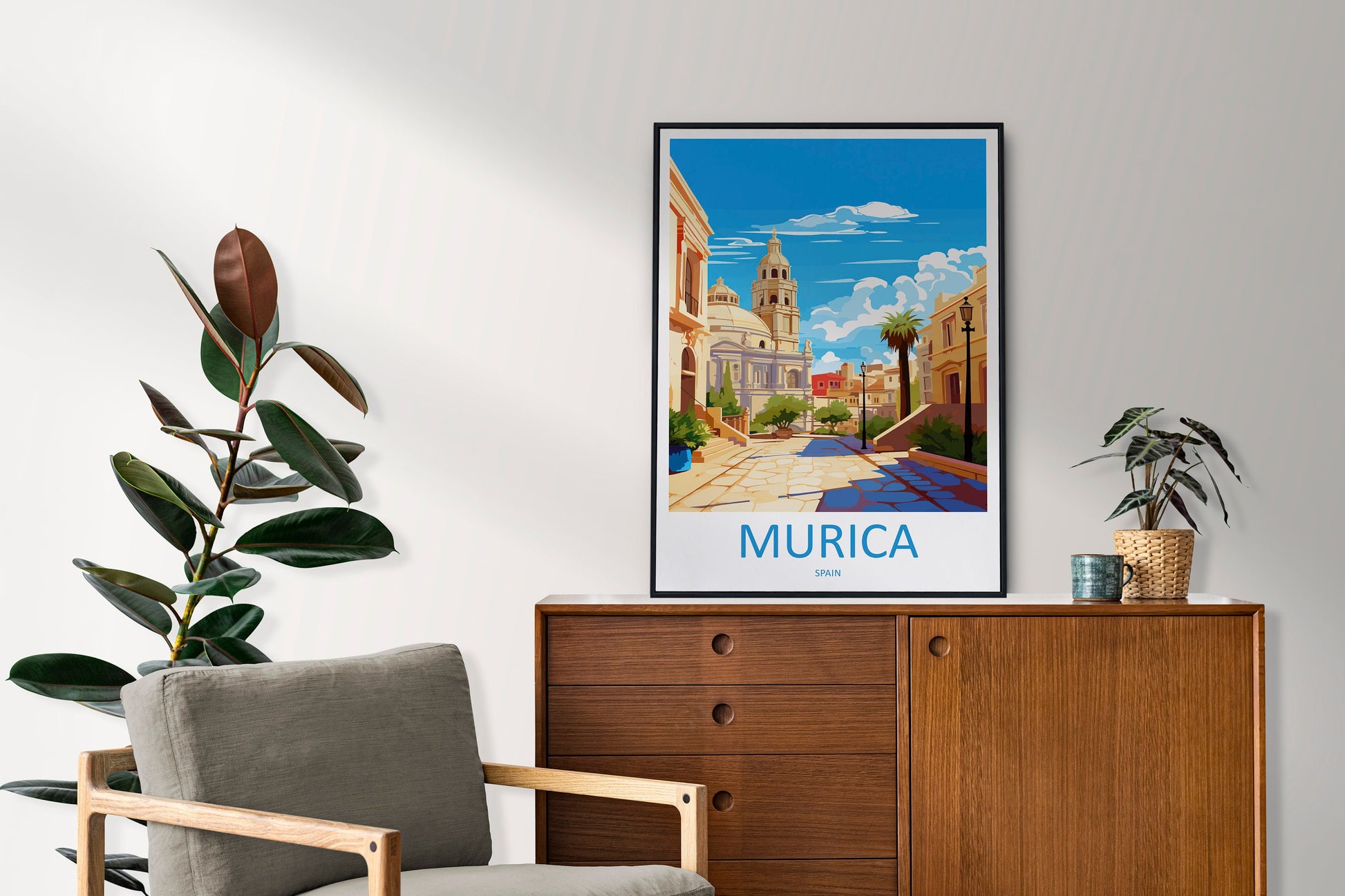 Murica Travel Print Wall Art Murica Wall Hanging Home Décor Murica Gift Art Lovers Spain Art Lover Gift Murica Wall Décor Murica Spain Print