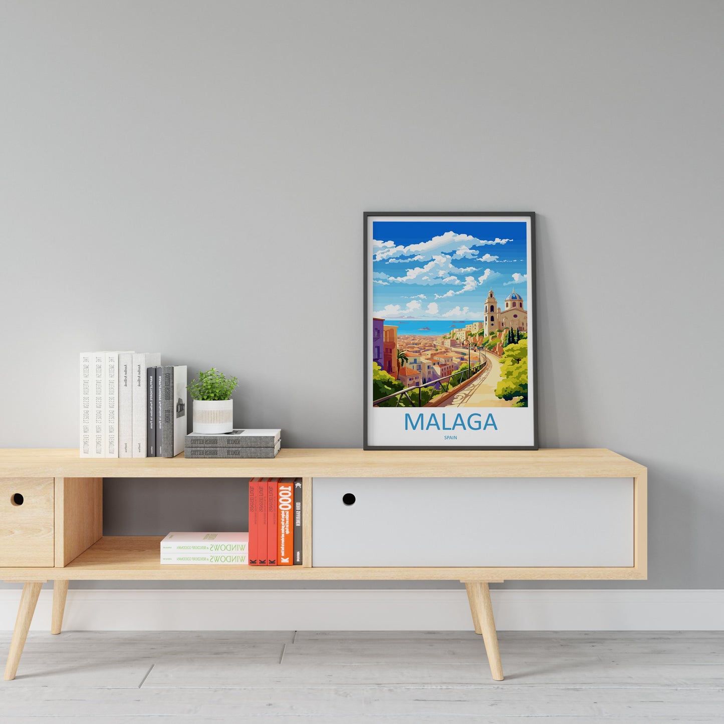 Malaga Travel Print Wall Art Malaga Wall Hanging Home Décor Malaga Gift Art Lovers Spain Art Lover Gift Malaga Wall Décor Malaga Spain Decor