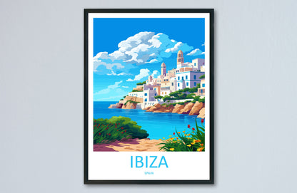 Ibiza Travel Print Wall Art Ibiza Wall Hanging Home Décor Ibiza Gift Art Lovers Spain Art Lover Gift Ibiza Wall Décor Ibiza Spain Print
