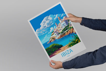 Ibiza Travel Print Wall Art Ibiza Wall Hanging Home Décor Ibiza Gift Art Lovers Spain Art Lover Gift Ibiza Wall Décor Ibiza Spain Print
