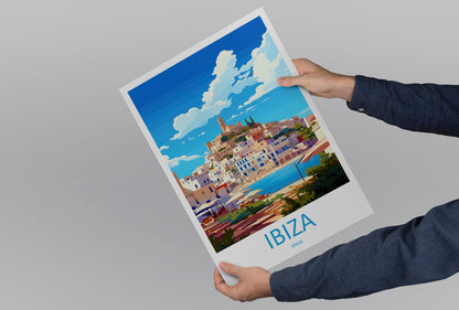Ibiza Travel Print Wall Art Ibiza Wall Hanging Home Décor Ibiza Gift Art Lovers Spain Art Lover Gift Ibiza Wall Décor Ibiza Spain Print