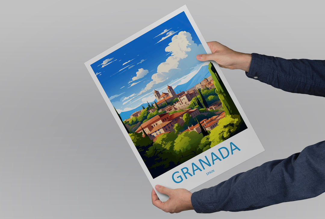 Granada Travel Print Wall Art Granada Wall Hanging Home Décor Granada Gift Art Lovers Spain Art Lover Gift Granada Wall Décor Granada Art
