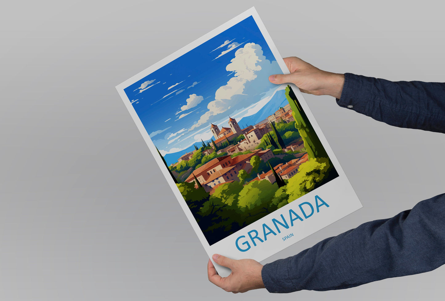 Granada Travel Print Wall Art Granada Wall Hanging Home Décor Granada Gift Art Lovers Spain Art Lover Gift Granada Wall Décor Granada Art