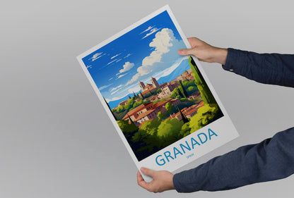 Granada Travel Print Wall Art Granada Wall Hanging Home Décor Granada Gift Art Lovers Spain Art Lover Gift Granada Wall Décor Granada Art